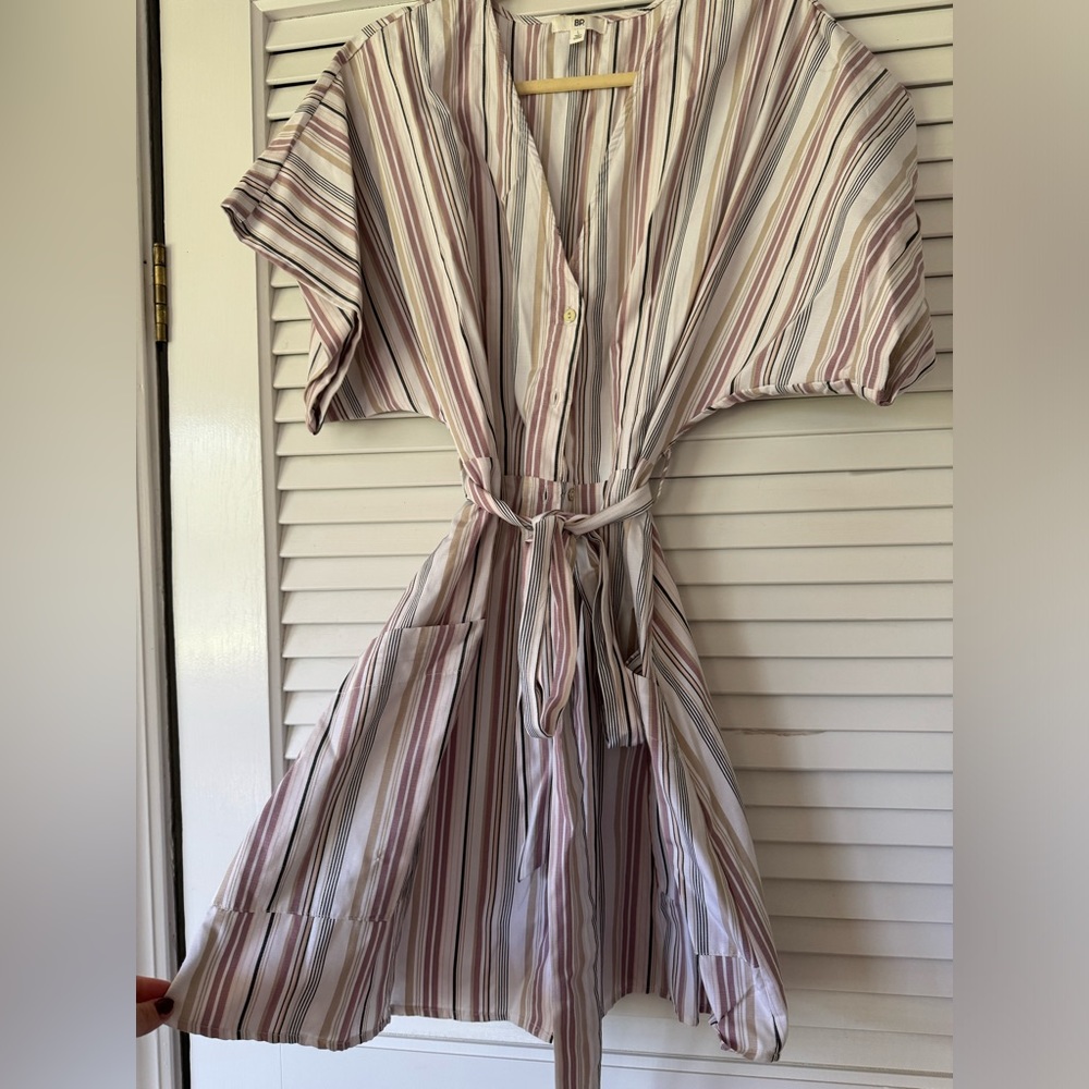 BP shirt dress with pockets & button detail